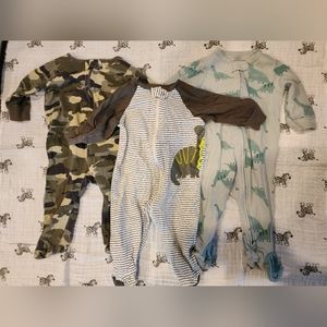 (Bundle of 3) 3-6 Month Footed Sleep N Play